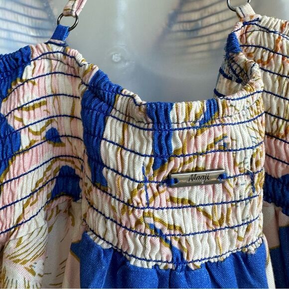 MAAJI Dress Women Large Bouquet Jessy Floral Short Coverup Boho - Picture 9 of 11